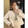 Xiaoxiangfeng Short Jacket Women's Spring and Autumn New Korean Style High-end Lady Temperament Chic Long-sleeved Top
