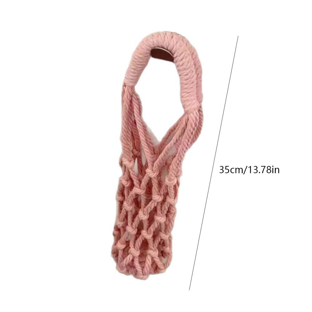 2Pcs Hollow Out Net Bag Cup Cover Woven Crochet Cup Holder Water Bottle Bags  Umbrella Storage