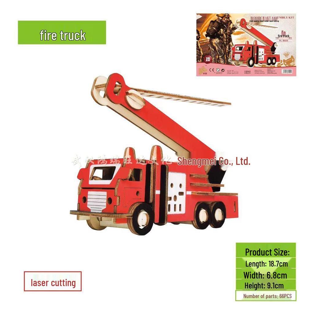 3D DIY Wooden Jigsaw Puzzle Model - Laser Cut Building Set