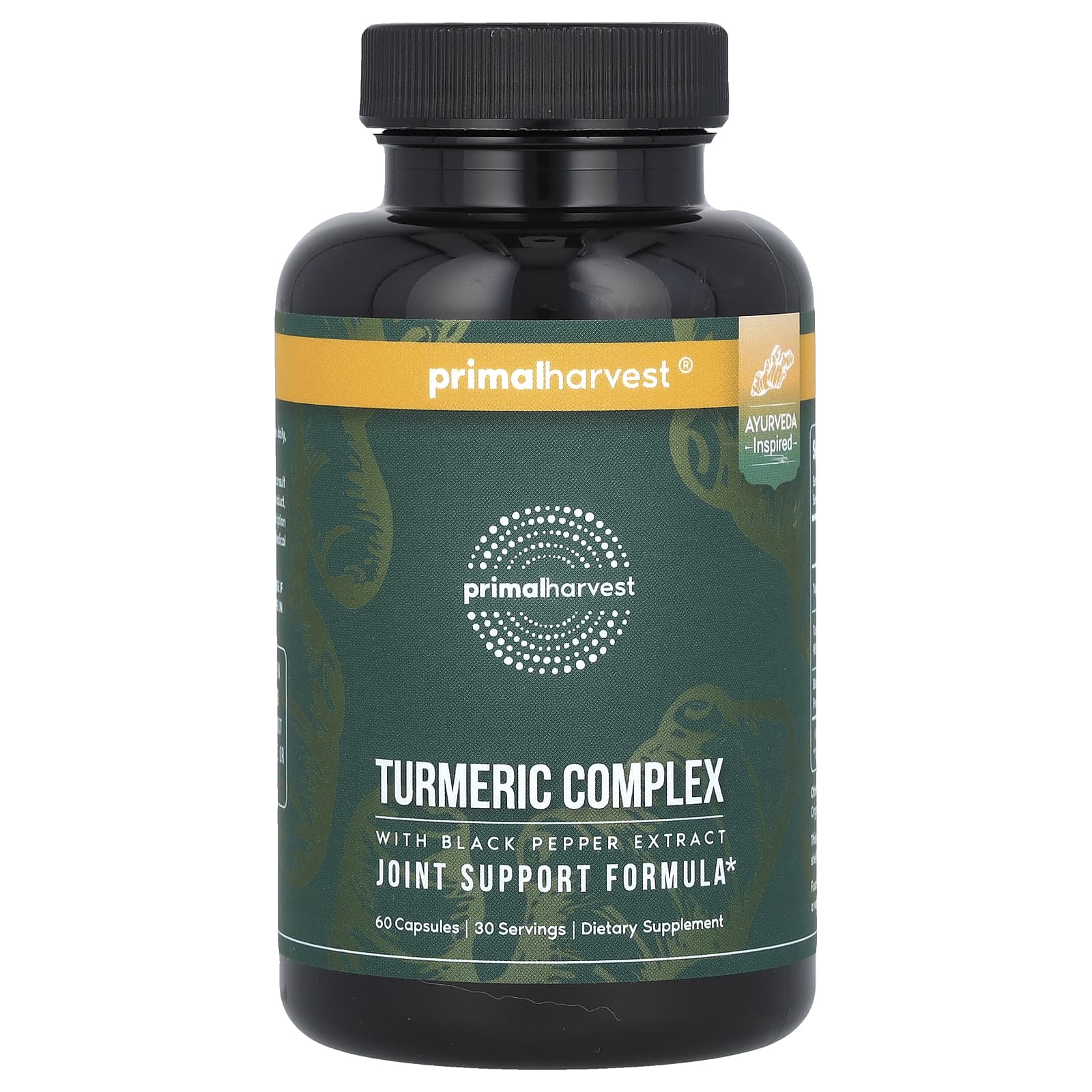 

Primal Harvest, Куркума Комплекс з екстрактом чорного перцю, 60 капсул
