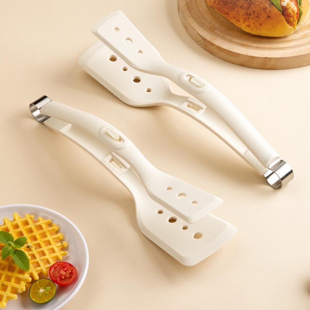 2-i-1 Grepp Vändspatel Tång Högtemperaturbeständig För Restaurang