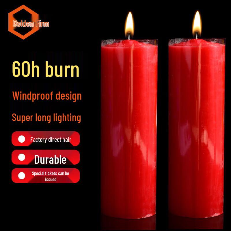 Jingu Lao Emergency Smokeless Candle, 60-Hour Burn Time