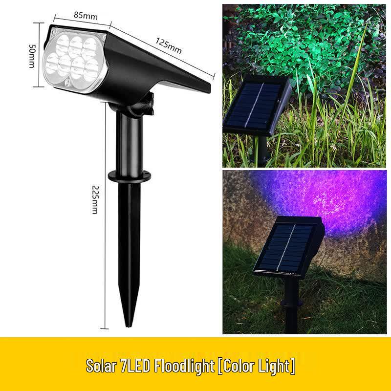 Lishi Dual-Power Solar Outdoor LED Garden Spotlight