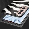 Zebra Stripe Print Case for Samsung Galaxy S22 Ultra Phone Cover S21 S20 FE S10 S9 S8 Plus S10e S7 Edge Black Soft Silicone