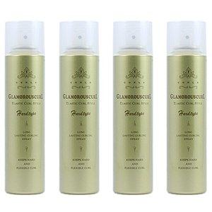Set of 4 Nakano Curl-X Glamorous Curl Spray, Hard Type, 180g