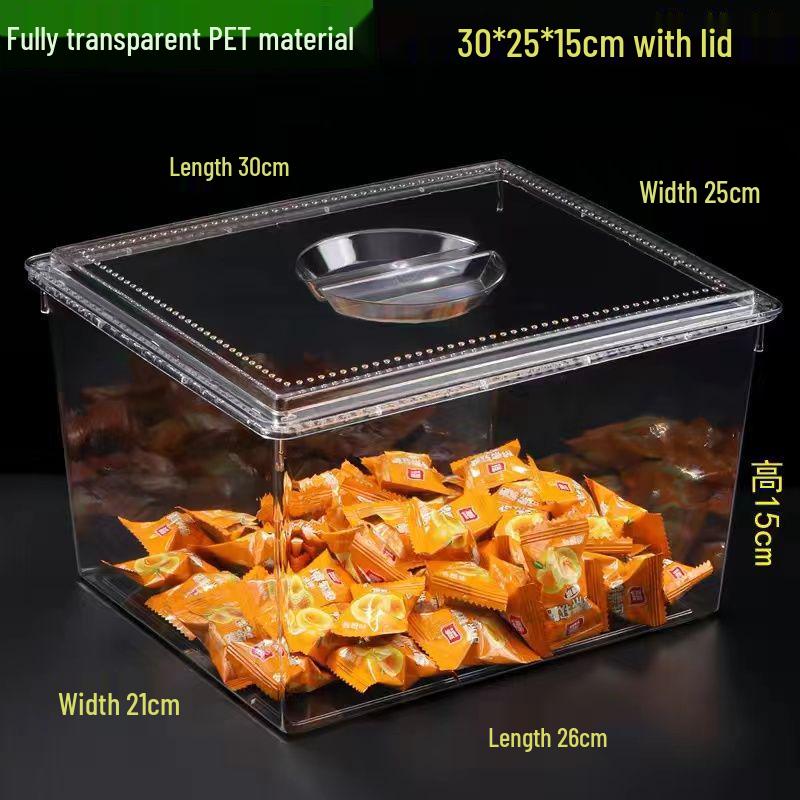 Transparent Plastic Display Box for Bulk Dried Fruit, Candy, Snacks
