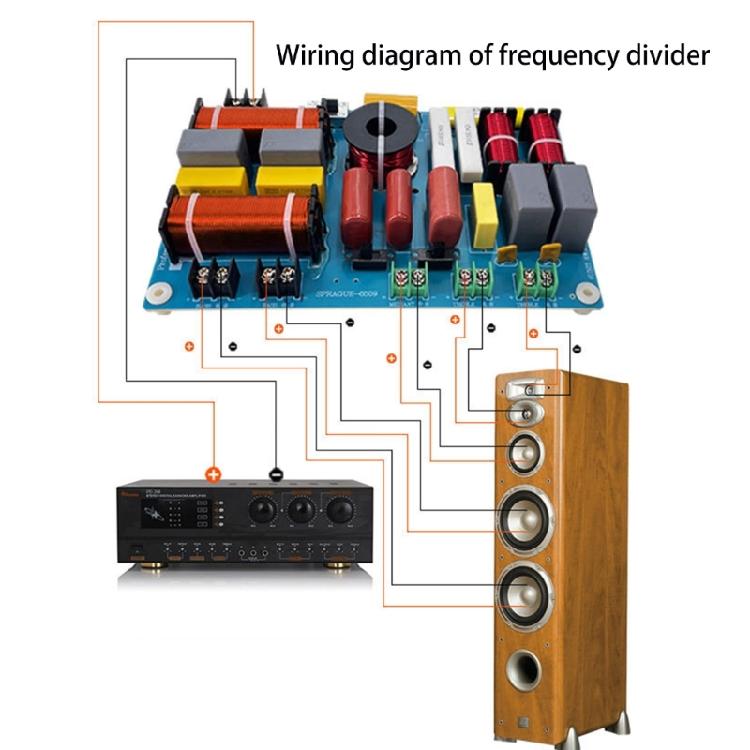 Speaker Frequency Divider Board Treble Alto Bass 5 Way Audio Crossover Filter