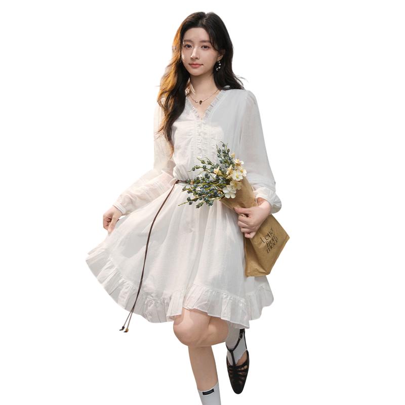 Retro Embroidered Vest and Dress Two-Piece Set M