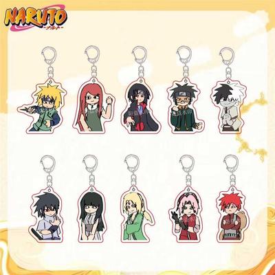 Llavero acrílico de Anime Naruto, accesorio, llavero de dibujos animados de Uzumaki Naruto