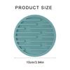 6Pcs Silicone Drink Coasters Round Nonslip Table Decors Coasters Silicone Texture Suitable for Kitchen Everyday Use