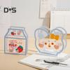 Şeffaf Akrilik Kalemlik Karikatür Süt/Ayı Şekli Masa Saklama Kutusu Makyaj Fırçası Düzenleyici Ev Ofis Okul Malzemeleri için