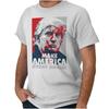 Make America Great Again Donald Trump Poster Damen oder Herren Rundhals 100% Baumwolle T-Shirt Herren T-Shirts Top Tee