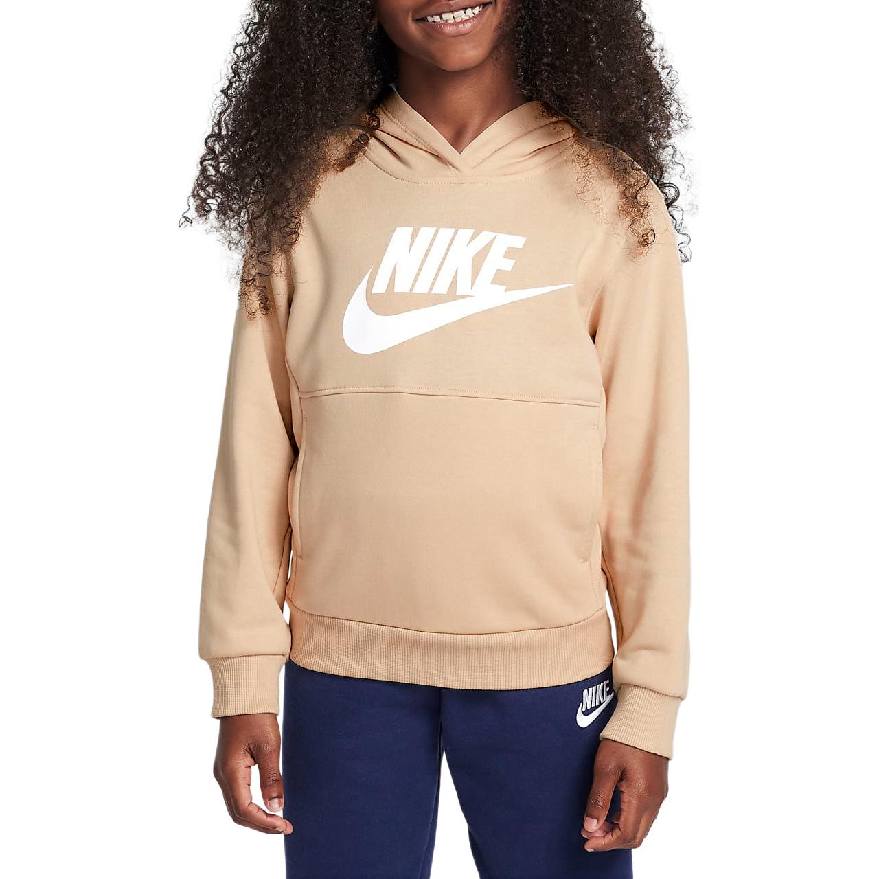 Nike Sweatshirt Sportswear Club Dune White Children Aged 3 7 Years Old FV3362-126 6