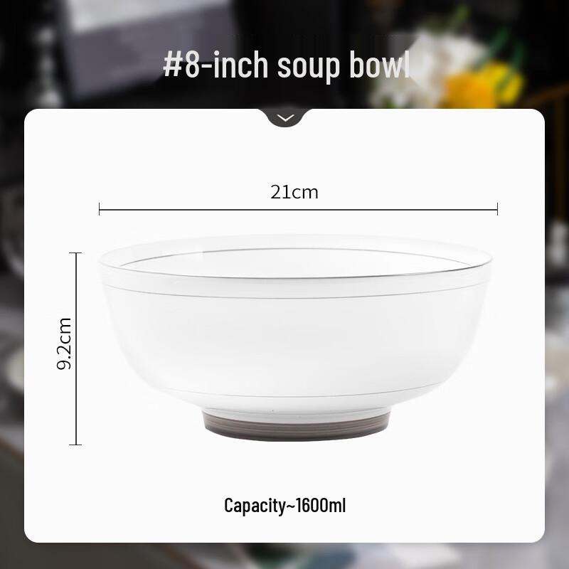 Modde Lanka Underglaze Simple Style Soup Bowl