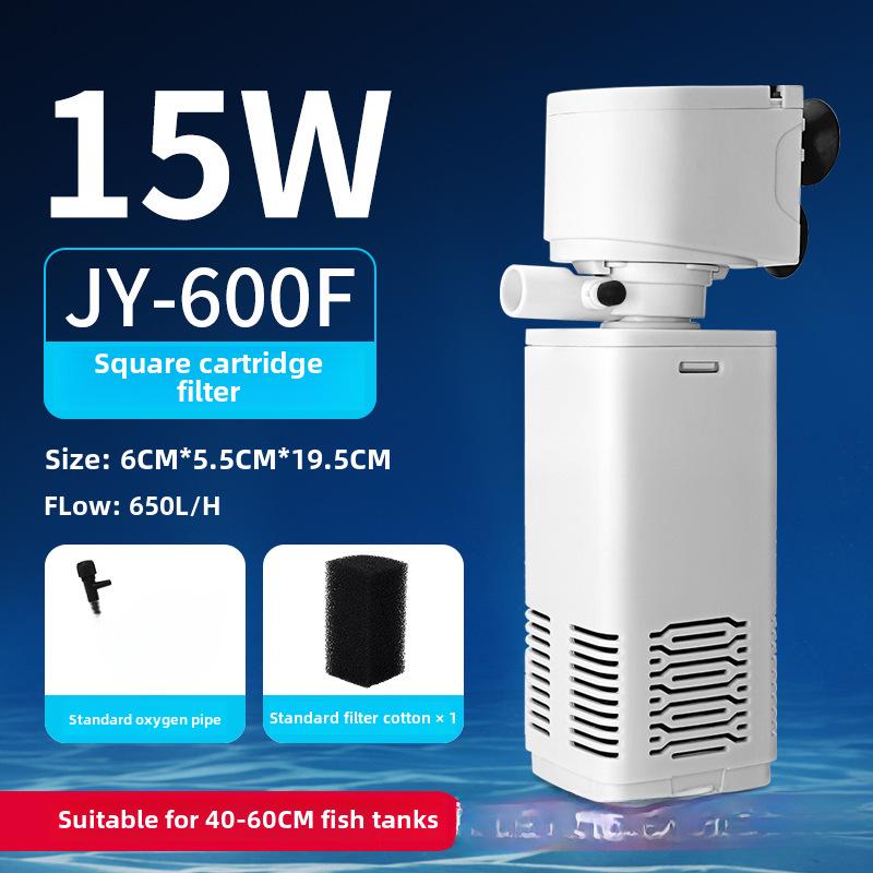 Pompe de filtration d'aquarium 3 en 1: Système silencieux de circulation et d'oxygène pour aquarium