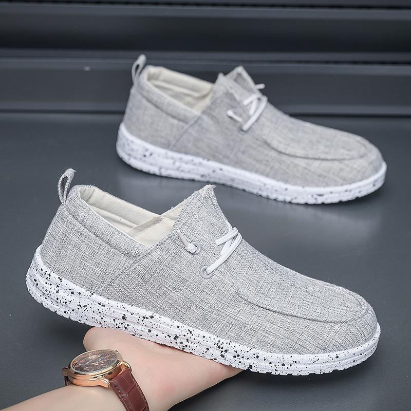 2025 spring new men's shoes fashion casual shoes low-top men's cloth shoes Korean version board shoes trendy sports single shoes