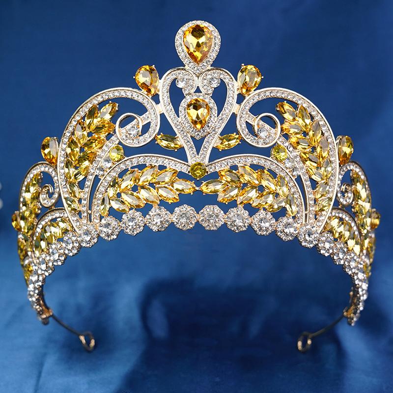 Elegant Wedding Crown for Brides Tiaras and Crowns Bridal Hair Jewelry Prom Pageant Headpiece Birthday Head Accessories