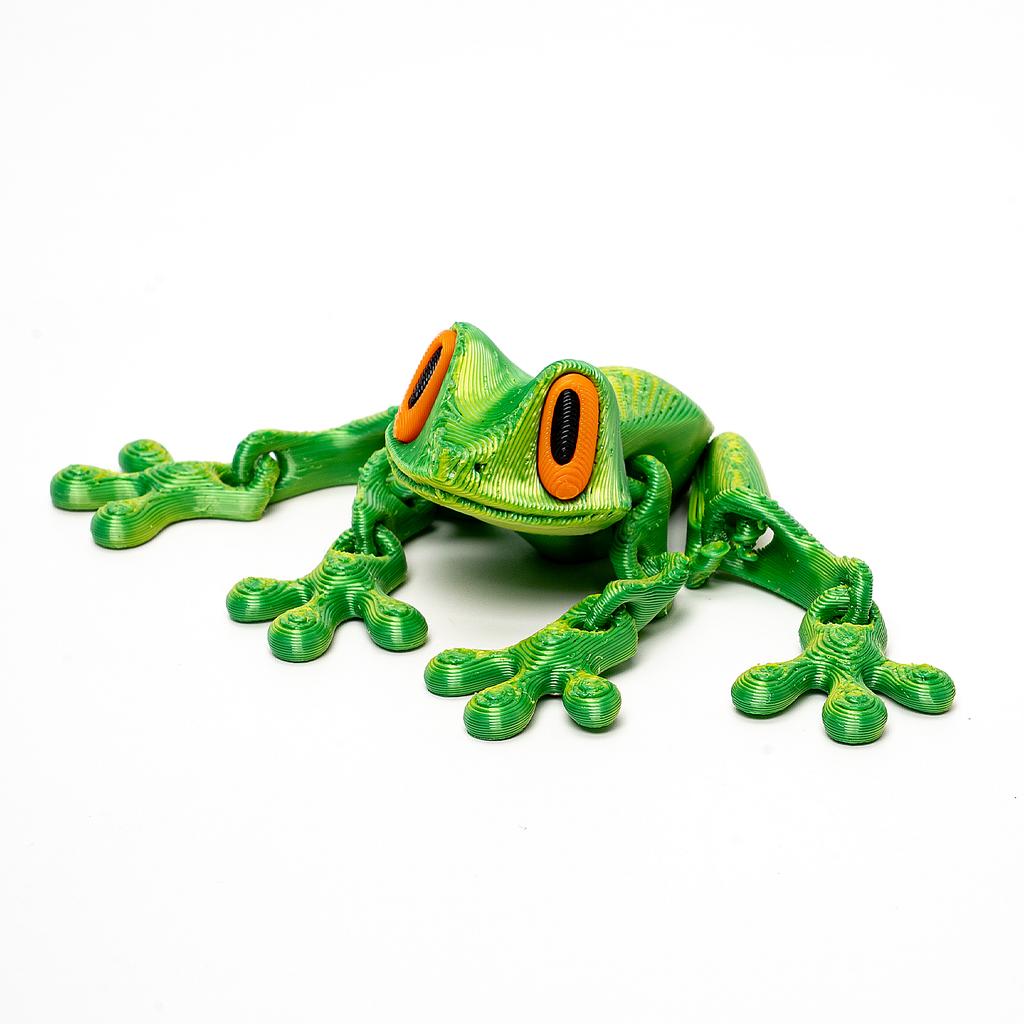 3D Printing Frog Fridge Magnets Joints Movable Tree Frog Refrigerator Magnet Desktop Ornaments Simulated Animal Model Decoration
