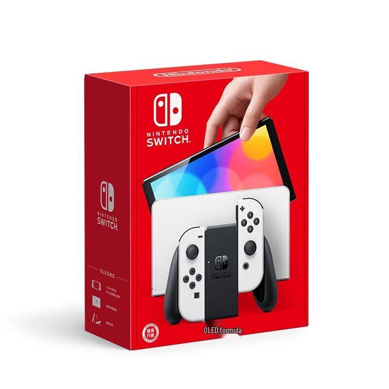 Консоль Nintendo Switch OLED-модель с белыми Joy-Con (Китайская версия)