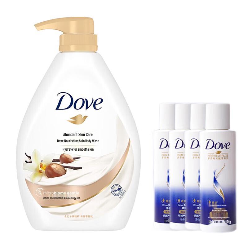 

Dove Nourishing Body Wash & Shampoo Set