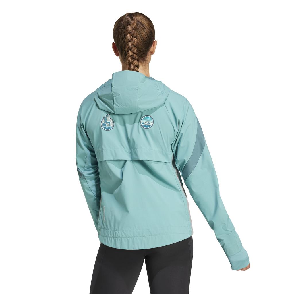 Adidas Adizero Running Powder Teal Women's Jacket, KPV74, (JD6231)