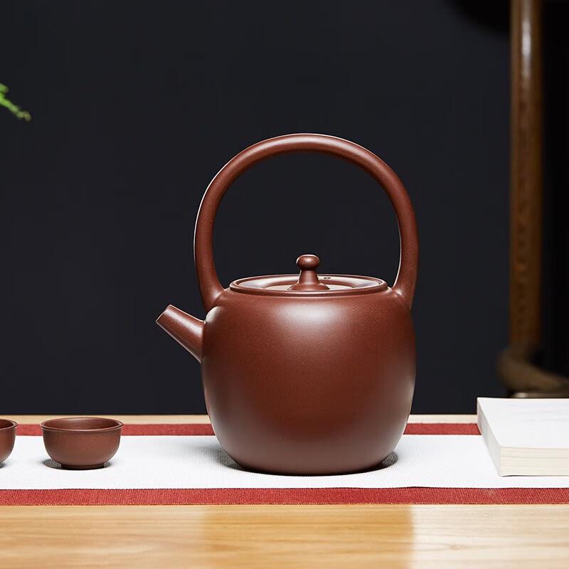 Yixing Zisha Purple Clay Lifting Beam Tea Kettle