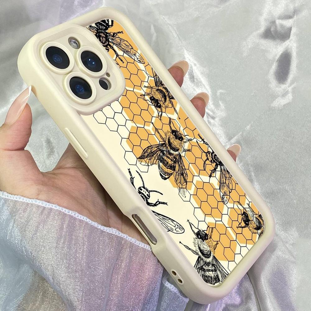 JT288 Honeycomb Art for iPhone 17 16 15 14 13 12 Pro Max Samsung S26 S25 Ultra A17 A16 A07 A56 A06 A15 Xiaomi 15T Redmi 15c Note 14 13 12 11 Soft Case