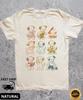 Cute Vintage Puppies 1950's Story Book Style Shirt,Retro Dog Lovers Shirt,Cute Women Gift,Puppies Playing Unisex Relaxed Adult Graphic Tee
