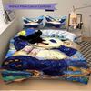 3pcs Panda Night Bedding Cover Set, Fashion Classic Popular Print Bedding Set, Soft Comfortable, All Season Use, For Bedroom, Guest Rooma0819198