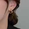 Hollow Love Heart Geometric Earrings for Women Girls Minimalist Elegant Classic Earrings Wedding Bride Jewelry Gifts