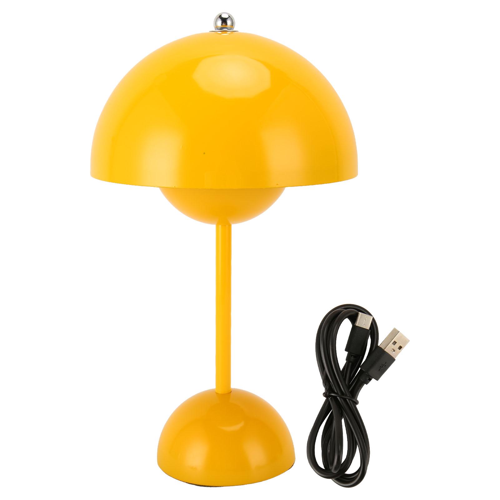 

Винтажная светодиодная беспроводная настольная лампа, перезаряжаемая ночная лампа для дома, спальни, ночник, розовый жёлтый