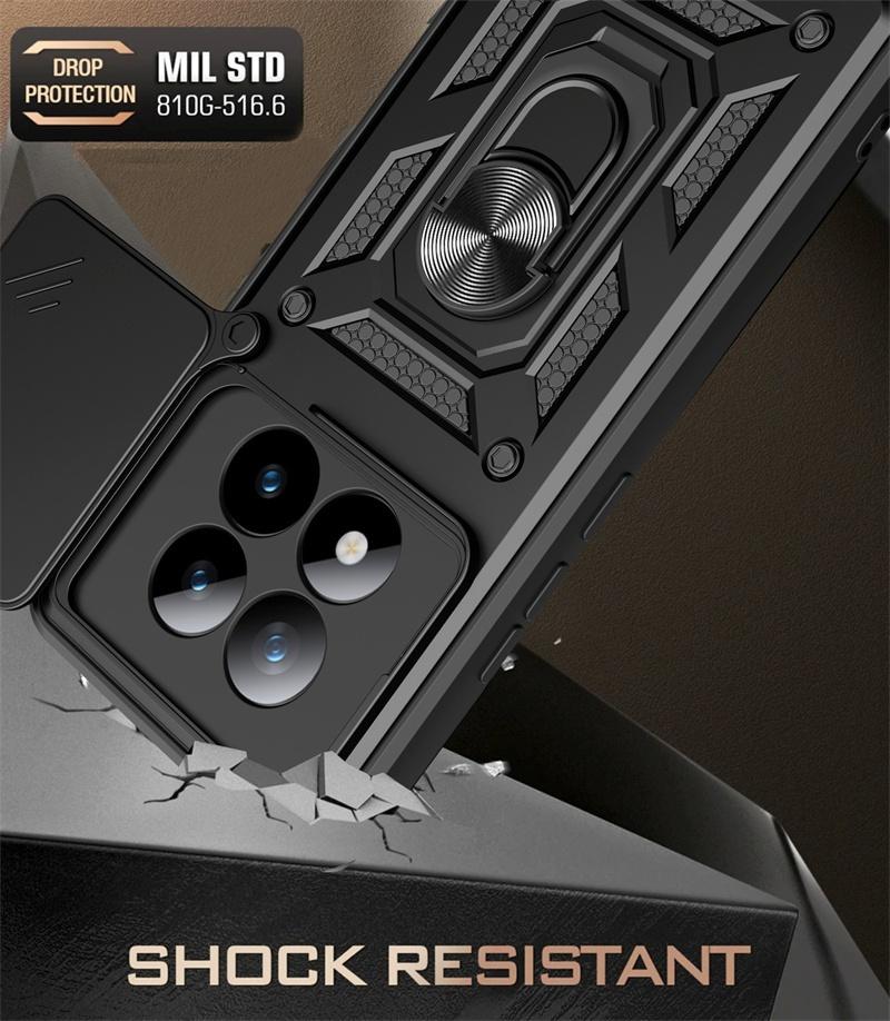 Armor Funda For Redmi Note 15 Pro Plus Car Magnetic Holder Ring Case For Xiaomi Redmy Note 15 Pro + Plus 5G Lens Protector Cover