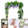 Lifelike 2x Artificial Wisteria Flower Vine With Stunning Colors For Home Decor