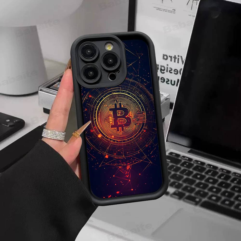 B-Bitcoin Phone Case For IPhone 17 16 15 14 13 12 11 Air Plus Pro Max Soft Back Cover