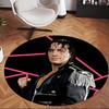 Hitman Bret (1) Round Office Rug Decorative Floor Rug for Office Bedroom Living Room and Home Space