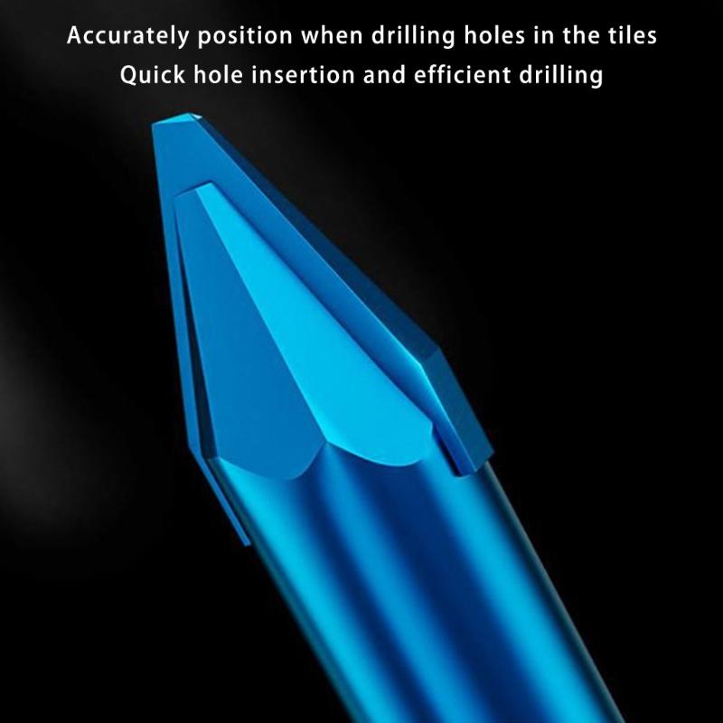 High Hardness Eccentric Drill Bit for Ceramic Glass Tiles Dry Drilling Applications Ergonomic Handle Alloy Construction