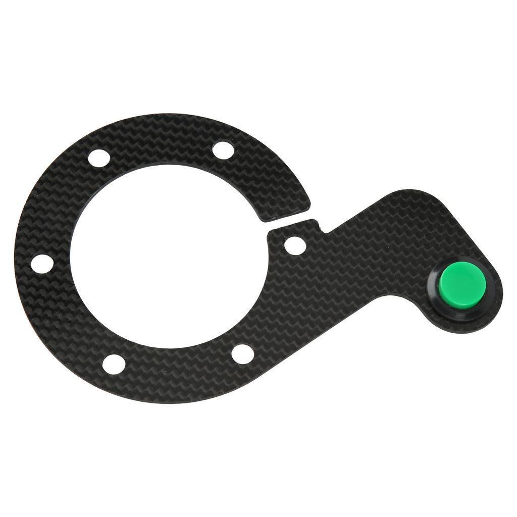 Steering Wheel Horn Button 6 Hole Carbon Fiber Comfortable Touch Sensitive Replacement For MOMO Green