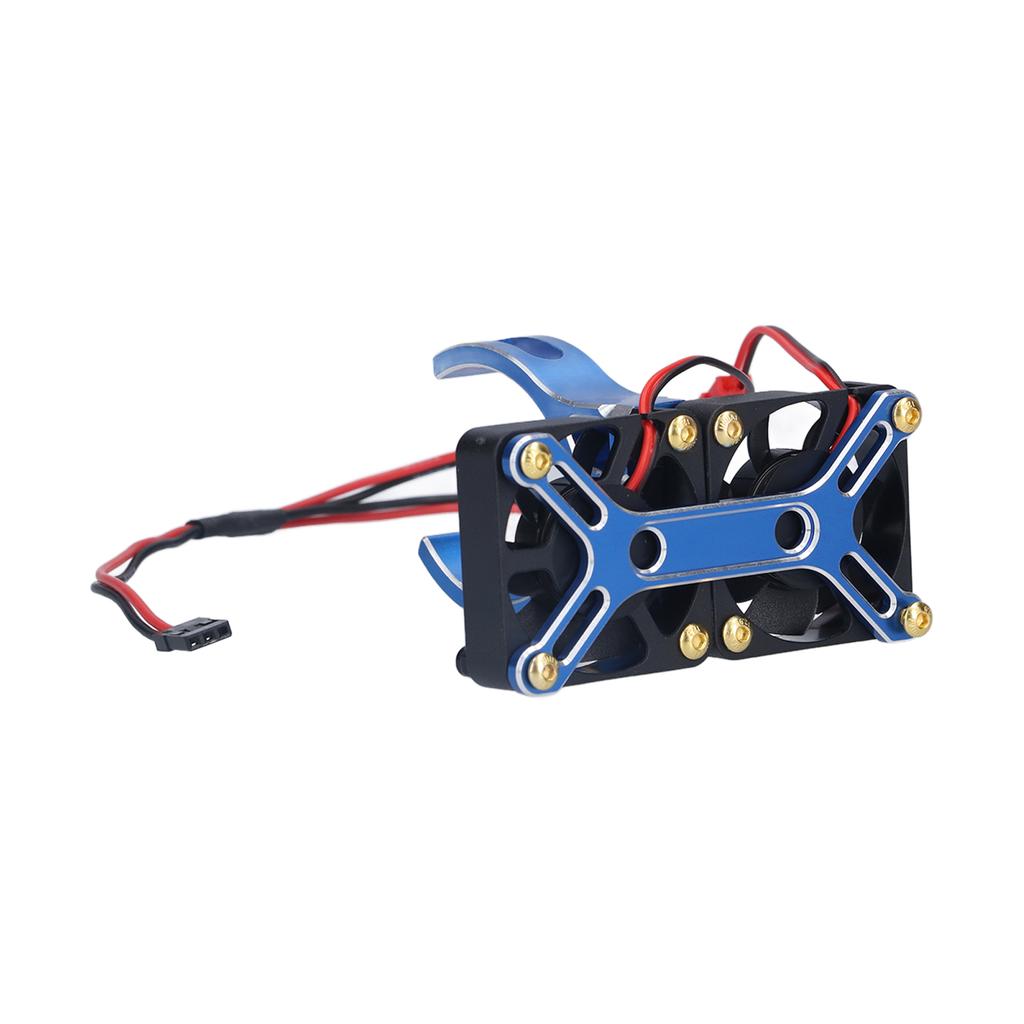 4985 1717 Aluminum Alloy Brushless Motor Cooling Fan Heat Sink for Traxxas 15 RC CarBlue