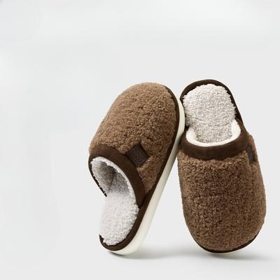 New Indoor Anti-slip Wool Slippers and Warm Plush Shoes