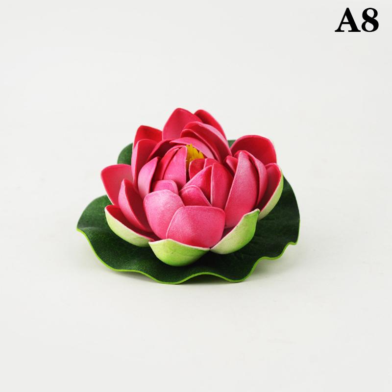 

Мини-лотос искусственный цветок плавающий поддельный лотос растение реалистичная водяная лилия микро ландшафт для пруда сад декор растения A8