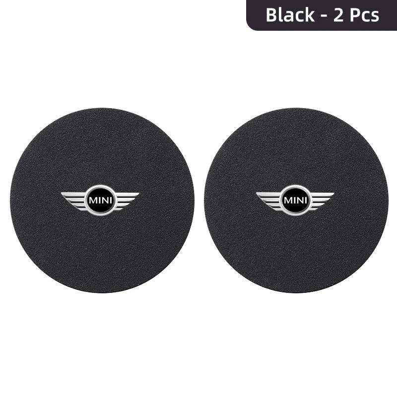 2Pcs Suede Car Water Cup Bottle Holder Anti-slip Mat Pad for BMW MINI F55 F56 R60 R59 R58 WORKS One Cooper JCW R57 R56 R55