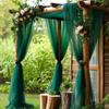 Tüllstoff Himmelblau Transparent Tischläufer Stuhl Schleifen Hintergrund Vorhänge für Babyparty Geburtstag Hochzeit für Party Fotos Dekoration