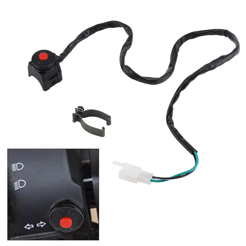 78" Motorcycle Handlebar Engine Start Kill Switch Horn Flashlight Headlight Control ONOFF