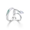 Silver S925 Refined Snake Couple Rings In Minimalist Elegant Style Perfect For Couples