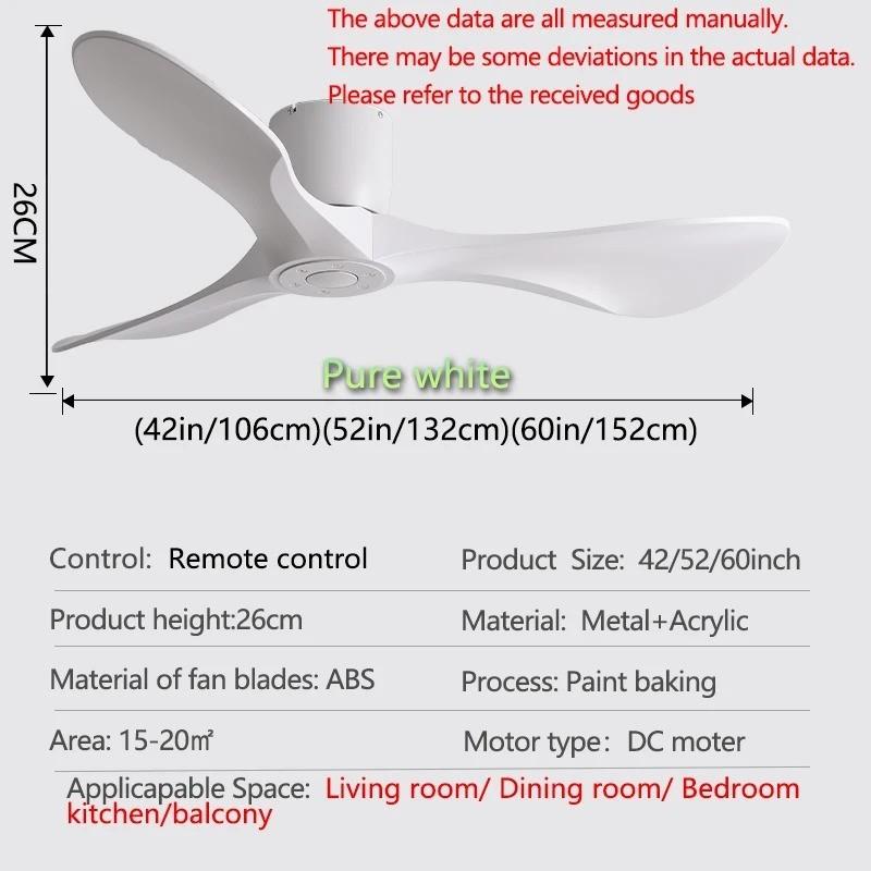 6 Speed Modern Industrial Ceiling Fan Adjustable Energy Saving Electric Fan Remote & Quiet DC Motor Household Fan
