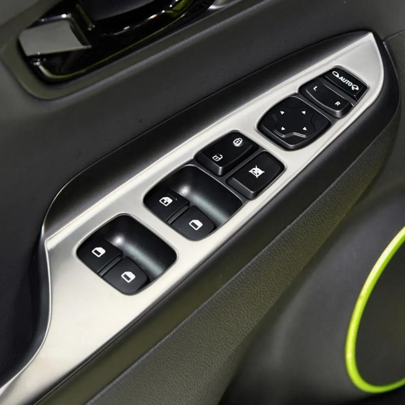 Interior Accessories Window Lift Switch Button Cover Trims Door Armrest Panel Frame For Hyundai Kona Encino Kauai 2020 2019 2018