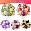 30-Piece Colorful Metal Sequin Balloon Set for Birthday Parties and Ceremonies