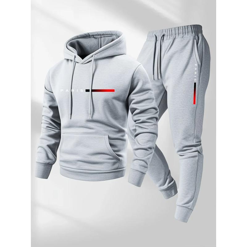 

2026 letter printed sportswear set men s hooded sweatshirt S