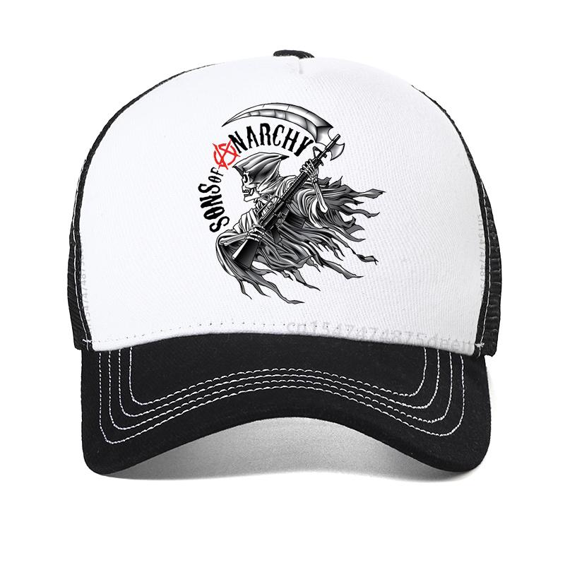 SAMCRO Baseball Cap SOA Sons of Anarchy Skull Casual Snapback Hat Fashion skull High Quality Racing Motorcycle Sport hat
