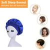 Women Sleeping Caps Bathroom Satin Solid Color Stretch Bonnets For Sleeping Women Styling Accessories